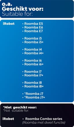 Dparts XL vervangingsset geschikt voor iRobot Roomba - 10x HEPA filter - 10x zijborstel - 4x rubberen borstels - voor E5 E6 i3 i3+ i4 i4+ i5 i5+ i6 i6+ i7 i7+ i8 i8+ J7 J7+ - filterset - dubbele hoofdborstels - zijborstels - 4757966 — thumbnail 2