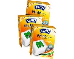 3-pack Swirl PH86 PH96 stofzuigerzakken - 12 stuks + 3 filters - Geschikt voor Philips AEG Electrolux S-Bag - nr. FC8021/03 - FC8021/05 - GR201S - GR201SM