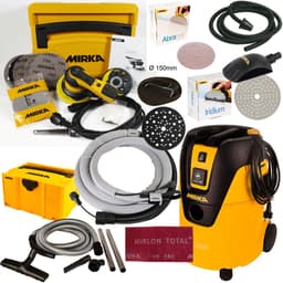 MIRKA DEROS 125 150mm 5mm + Stofzuiger 1025 L PC + Veel Accessoires - KIT2014WOMDE — thumbnail 1