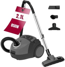 Levo® Steelstofzuiger met Snoer - Steelstofzuiger - Stofzuiger - Zwart/Paars - 33 x 25 x 42 cm — thumbnail 1