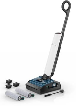 Bosch Serie 4 BHF41WL steelstofzuiger & elektrische bezem Verticale stofzuiger Batterij/Accu Droog en nat Zakloos Zwart, Blauw, Wit 4 Ah — thumbnail 1