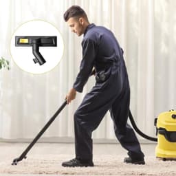Droogzuigmond reservestofzuiger vloerzuigmond accessoires - Vloerzuigmond voor Kärcher WD3, WD4, WD5, WD6 - Combinatie voor Droge & Natte Reiniging - Tandenborstelhouder — thumbnail 4