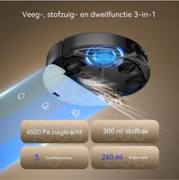 Teendow D10S Max Robotstofzuiger met Dweilfunctie, Zelflegend Station, 5000 Pa, LDS-lasernavigatie, 3L Stofzak, Tuya App, Alexa & Google Assistant — thumbnail 3