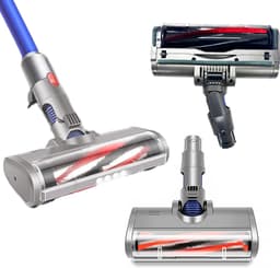 Fluff met zwanenhals – Gemotoriseerde borstelkop voor stofzuigers – Compatibel met Dyson V6/DC58/DC59/DC61/DC62 – LED-gemotoriseerde stofzuigerborstelkop – Geschikt voor harde vloeren en tapijt – Duurzame accessoires – Draadloos en draagbaar — thumbnail 4