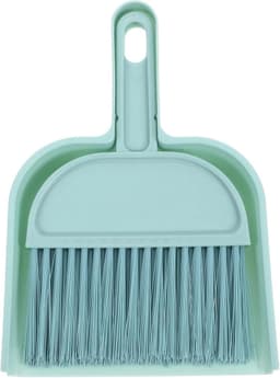 Handveger en schep - Mini bezemset - Snelle schoonmaak - Compact en draagbaar - 21 cm - Blauw — thumbnail 5