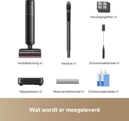 Dreame T16 Pro Heat R Wet and Dry Stofzuiger - Water 90 °C - Zelfreinigend 95 °C - 30.000 Pa zuigkracht - Bacterievrij - Anti-klit - Huisdieren - Ultralaag - Parket, Tegel, Laminaat - Automatische schoonmaakmiddel-dosering - AI-robotarm — thumbnail 4