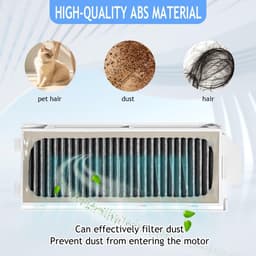 Dailygoods- Reserveonderdelen voor Ecovacs Deebot Mini - 1 Hoofdborstel - 4 HEPA-filters - 4 Zijborstels - 4 Stofzakken - 4 Reinigingsdoeken - Hoogwaardige kwaliteit - Robotstofzuiger — thumbnail 3
