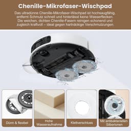 Dailygoods- Accessoires voor Mova E40 Ultra - 24 Stuks - Hoofdborstel - Stofzakken - Dweilpads - HEPA-filters - Zijborstels - Robotstofzuiger — thumbnail 5
