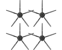 4x Zijborstel geschikt voor Roborock S7 / S7 Plus / S7 MaxV / S7 MaxV Ultra - Borstel set
