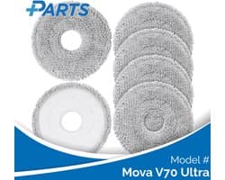Mova V70 Ultra Dweilpads (6 Stuks, Plus.Parts® alternatief voor RMP8)