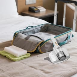 UV Bedstofzuiger - Mijtdoder Handstofzuiger - Hygiënisch Schoonmaken - Geïntegreerd UV-licht - 29 x 21 x 8 cm - Wit — thumbnail 5