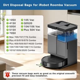 12-delige set stofzakken en Filter - geschikt voor irobot Roomba105X, 415X, 505X,105P - i7 Accessoires Stofzak - robotstofzuigeraccessoires — thumbnail 5