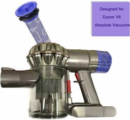 Vervangingsfiltersetgeschikt voor de Dyson V6 Absolute draadloze stofzuiger, geschikt voor de modellen 966741-01 en 965661-01, 7-delige set (3 HEPA-filters, 3geschikt voorfilters, 1 reinigingsborstel). — thumbnail 2