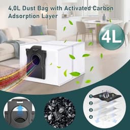 PromoHome Reserveonderdelen voor Dreame L10s Ultra Gen 2/L40 Ultra AE/Mova E30 Ultra - 1 Hoofdborstel Rubber, 6 Zakken, 4 HEPA-Filters, 6 Doeken, 6 Zijborstels — thumbnail 3