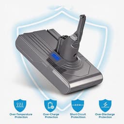 6000mAh Accu Voor Dyson V8 - Vervangende Accu Voor De V8 Sv10 Stofzuiger - Vacuümbatterij — thumbnail 4