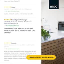 MOA Steelstofzuiger Ultra - 2-in-1 - Kruimeldief - Draadloos - 180 Watt - Zonder zak - VC03DB — thumbnail 5