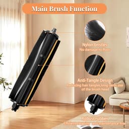 Borstel Geschikt voor Dreame X40 Ultra Complete / L40 Ultra / L10s Pro Ultra / L10 Ultra / L20 Ultra / X30 Ultra / X40 Master stofzuiger accessoires, hoofdborstel reiniging haarvilten — thumbnail 4