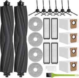PolkaHome Accessoireset geschikt voor Dreame L20 Ultra / L20 Ultra Complete robotstofzuiger, 6 stofzakken, 2 hoofdborstels, 4 dweildoeken, 4 filters, 6 zijborstels, robotstofzuiger, reserveonderdelen, accessoires — thumbnail 1