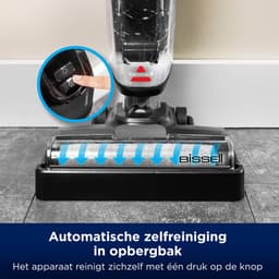 BISSELL CrossWave HF2 Select - Steelstofzuiger met Dweilfunctie - Vloerreiniger met Snoer - Lichtgewicht Vacuum Cleaner - Reinigingsmachine voor Harde Vloeren - 2 in 1 Stofzuiger & Dweil - Extra Krachtige Motor 46aW - 3847N — thumbnail 3