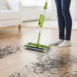 Swivel Sweeper Batterijbezem - Gemakkelijk kruimels oprapen - Snoerloos, zakloos & oplaadbaar - Vloerveger met scharnierende koppeling & 360° rotatie - Maximale flexibiliteit - Moeiteloos schoonmaken — thumbnail 5