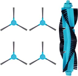 Reserveonderdelen Set - Robotstofzuiger Accessoires - Stofzuiger Onderhoud - Uitstekende Prestaties - 1 Centrale 4 Zijborstels - Wit — thumbnail 1