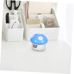 Mini Stofzuiger - Tafelreiniger Kruimeldief - Bureau Schoonmaken - Draadloos Werking - 10 x 10 x 10 cm - Blauw — thumbnail 2
