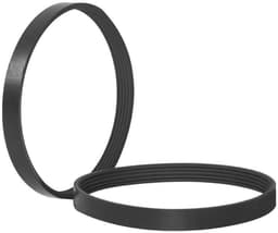Vervangende Riemen - Stofzuigeronderdelen - Stofzuiger Onderhoud - Hoge Sterkte Rubber - 2 Stuks - Zwart — thumbnail 1