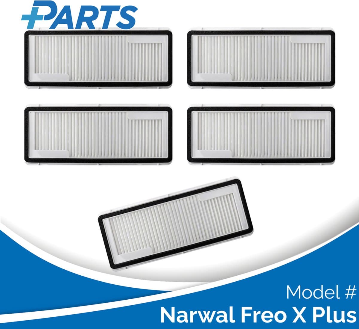 Narwal Freo X Plus Filters (5 Stuks, Plus.Parts® alternatief voor CP-PJ-A00088-00-00) — afbeelding 1
