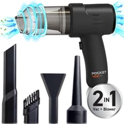 Handstofzuiger - Draagbare Stofzuiger - Snelle Schoonmaak - Lichtgewicht Ontwerp - 100 Watt - Zwart — thumbnail 4