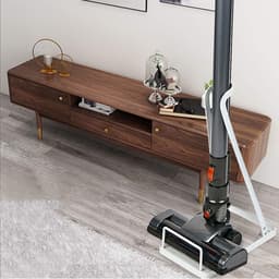 Stofzuigerrek Organizer - Standaard Houder - Draadloze Stofzuiger - Ponsvrij Ontwerp - 38.5 cm Hoogte - Wit — thumbnail 2