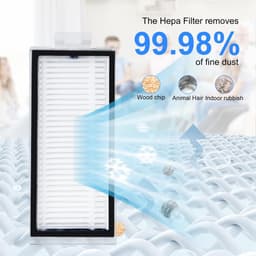 Dailygoods- HEPA-filter voor Roborock Q7 Max/Q7 Max+/Q7/Q7+/Q8 Max/Q8 Max+/Q5 Pro/Q5 Pro+ - stofzuigerfilter - reserveonderdeel - universeel - schone lucht - eenvoudig te vervangen — thumbnail 4