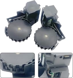 Reservewiel Robotstofzuiger - Wiel Set - Stofzuiger Reparatie - Precieze Montage - 20 x 12 x 10 cm - Zwart — thumbnail 2