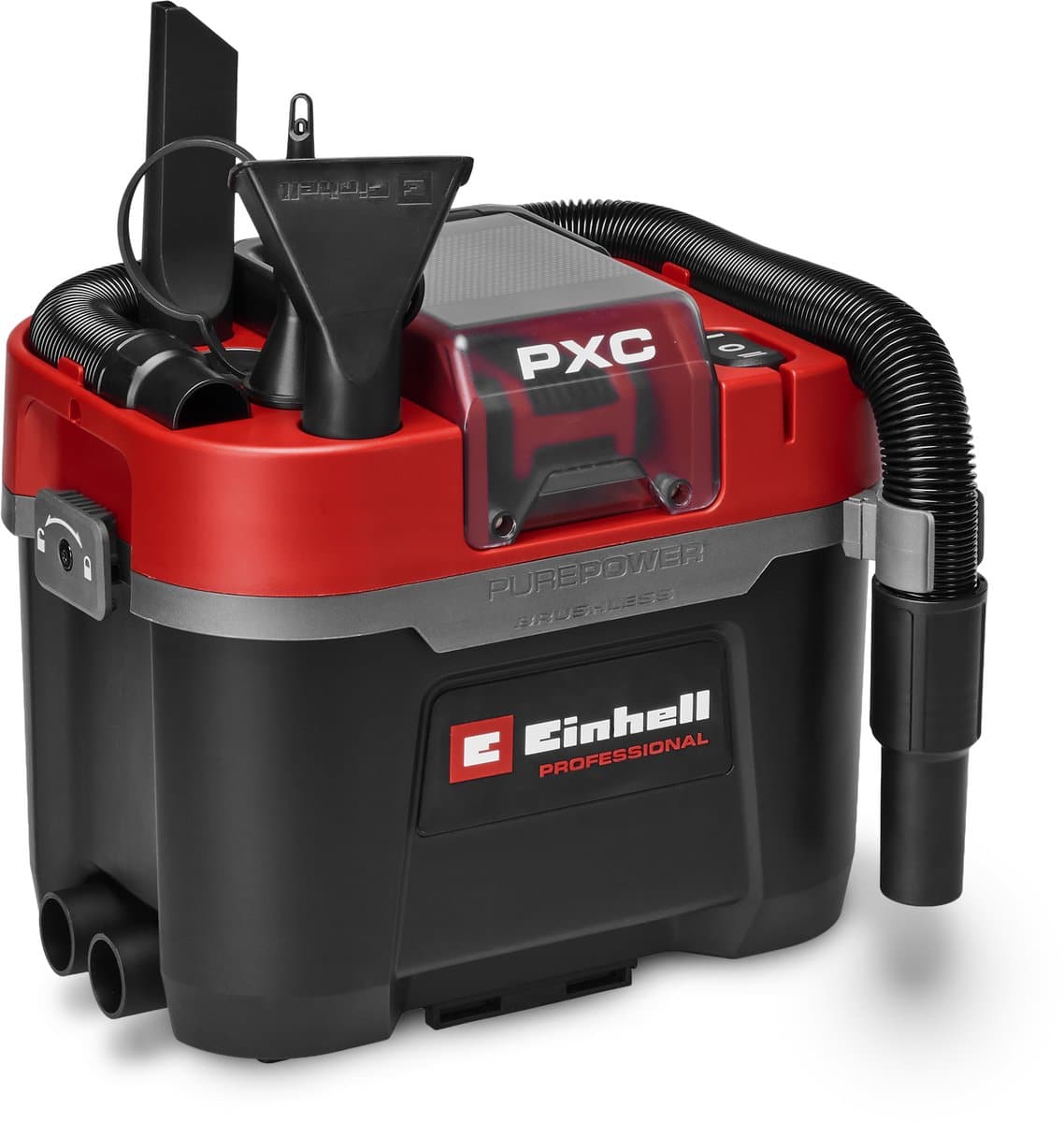 Einhell Accu Nat-/Droogzuiger TP-VC 18/10 Li BL L Solo - Power X-Change - 18 V/Li-ion - 10 L - 180 mbar - Slanglengte/-diameter: 1,8 m/36 mm - Excl. accu en lader — afbeelding 1