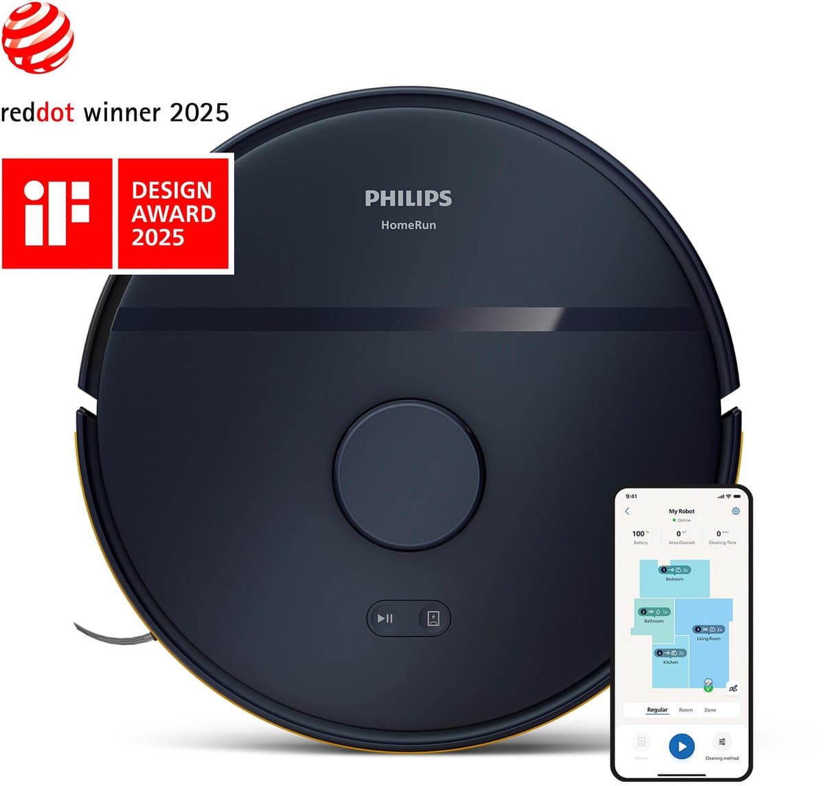 Philips – XU2000/15 – Robot stofzuiger en dweil – 6000 Pa – Lasernavigatie — afbeelding 1
