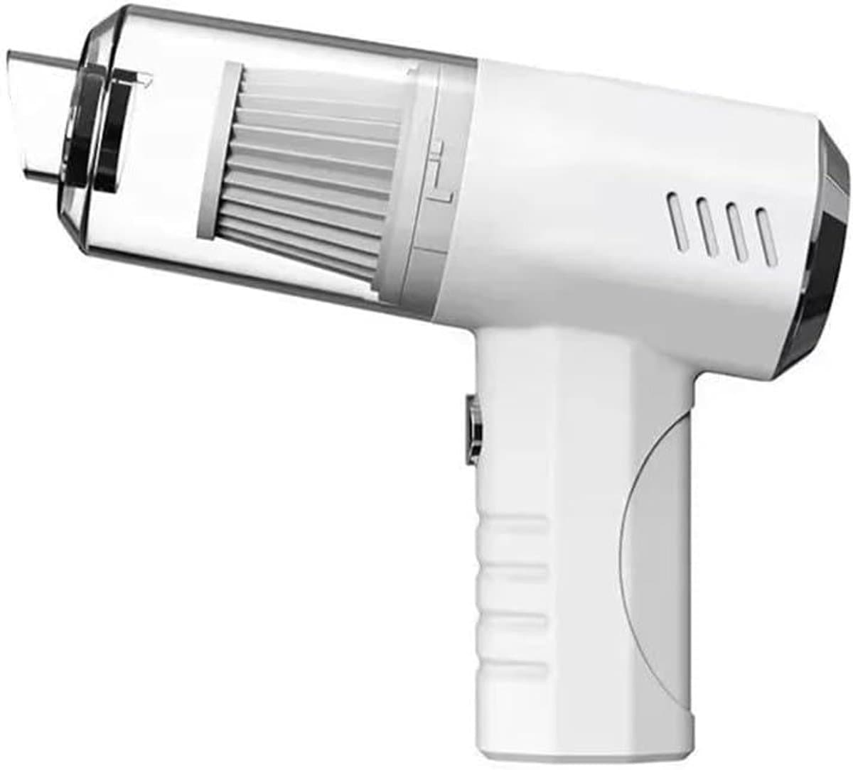 Oplaadbare mini handstofzuiger met USB Type-C-aansluiting en LED-verlichting, geschikt voor auto's, huizen en huisdieren. — afbeelding 1