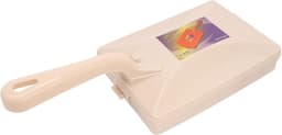 Tapijtrolveger - Handmatige veger Kruimeldief - Dierenharen Verwijderen - Dubbele Rol Efficiëntie - 17 x 11 x 5 cm - Grijs — thumbnail 5