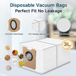 13 stuks Accessoires Kit Vervanging voor Eufy C10 Robotstofzuiger - 1 Hoofdborstel, 4 Zijborstels, 4 HEPA-filters, 4 Vervangende Stofzakken — thumbnail 5