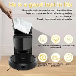 12 stofzuigerzakaccessoires voor Eufy Clean L60 Ses / L60 Hybrid Ses / L50 Ses, stofzuigerzakken met grote capaciteit van 2,5 liter voor Eufy — thumbnail 3