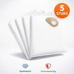 5x Stofzuigerzakken Nilfisk Buddy II 2 stofzakken stofzuiger zak 12 18 18T Inox 81943048 — thumbnail 2