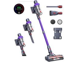 Steelstofzuiger - Vacuum Cleaner - Draadloze Stofzuiger- Kruimeldief Snoerloos - 500W - 48KPa - Handstofzuiger - 1.5L Stofreservoir - Automatische Zuigkracht Aanpassing - Ideaal voor Huisdierharen, Tapijt en Harde Vloeren