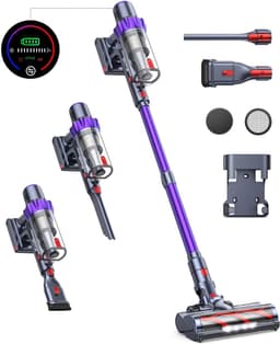 Steelstofzuiger - Vacuum Cleaner - Draadloze Stofzuiger- Kruimeldief Snoerloos - 500W - 48KPa - Handstofzuiger - 1.5L Stofreservoir - Automatische Zuigkracht Aanpassing - Ideaal voor Huisdierharen, Tapijt en Harde Vloeren — thumbnail 1