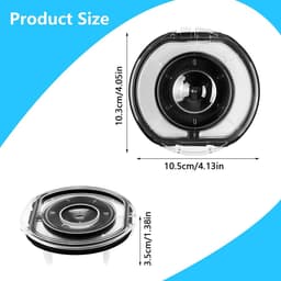 Stofbakdeksel met afdichtring, vervangingsdeksel, stofbakdeksel geschikt voor Dyson V6 / DC58 / DC59 / DC61 / DC62 / DC72 / DC74 — thumbnail 3