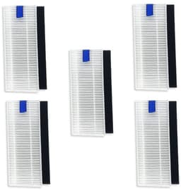 5 stuks robotstofzuiger HEPA filter - Geschikt voor Rowenta X-plorer Serie 75 - voor robotstofzuiger met dweilfunctie - Wit — thumbnail 1