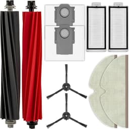 (10 stuks) Q5 Pro reserveonderdelen gescht voor Roborock Q5 Pro/Q5 Pro+/ Q8 Max/ Q8 Max+ robotstofzuiger, 2 borstelrollen, 2 HEPA-filters, 2 zijborstels, 2 stofzakken, 2 dweilpads, accessoireset — thumbnail 1