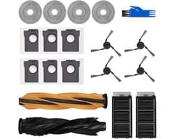 Accessoire Vervanging gescht voor Dreame X50 Ultra Complete / L50 Ultra Robotstofzuiger, 1 Hoofdborstel, 2 Filters, 4 Zijborstels, 4 Dweildoeken, 6 Stofzakken
