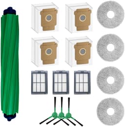 16 Vervangingsonderdelen voor iRobot Roomba Plus 505&405 Combo van MMOBIEL - Voor Roomba Vervangingsonderdelen – 1 Hoofdborstel, 3 Filters, 4 Zijborstels, 4 Stofzakken, 4 Dweilpads — thumbnail 1