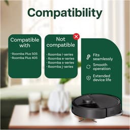 16 Vervangingsonderdelen voor iRobot Roomba Plus 505&405 Combo van MMOBIEL - Voor Roomba Vervangingsonderdelen – 1 Hoofdborstel, 3 Filters, 4 Zijborstels, 4 Stofzakken, 4 Dweilpads — thumbnail 3