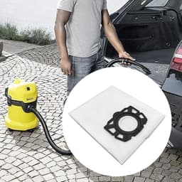 12-pack stofzuigerzakken voor Kärcher KFI 487 modellen met zak WD4-WD6 - Scheurvast en wasbaar - 12-pack - Ideaal voor huishoudens met huisdieren - Wit — thumbnail 4
