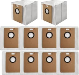 stofzuigerzakken - geschikt voor Tapo RV30 Max - RV30 Max Plus - RV20 Max Plus - RVA202 - 16*14*17cm - voor robotstofzuiger - reserveonderdelen - 10 stuks — thumbnail 1