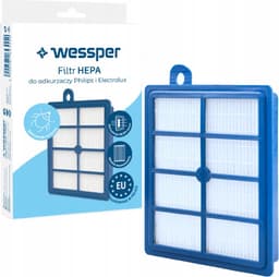 stofzuigerfilter H13 HEPA - WES2003 vervanging FC8031 voor AEG - ELECTROLUX - PHILIPS. Filtratieklasse H13 filtert 99,95% van de deeltjes groter dan 0,3 µm, Het wordt aanbevolen voor mensen met een allergie omdat het huisstofmijt doodt — thumbnail 5